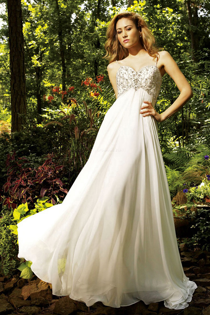 Orifashion HandmadeFairy Silk Chiffon Wedding Dress AL076